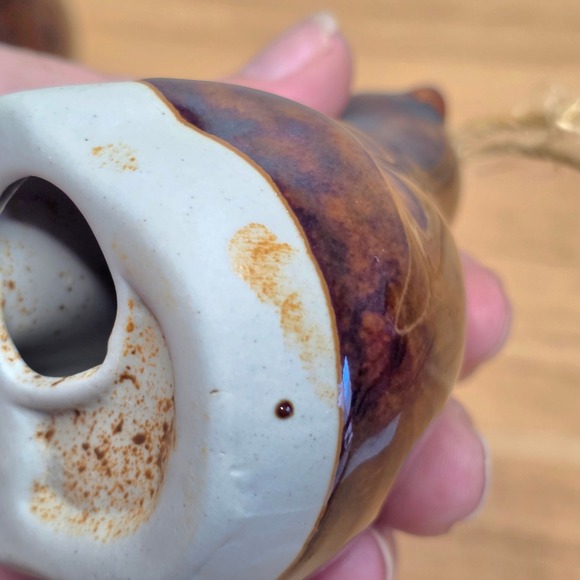 Seasons of Cannon Falls Ceramic Brown Bear Ornaments Set of 2 - Picture 6 of 9